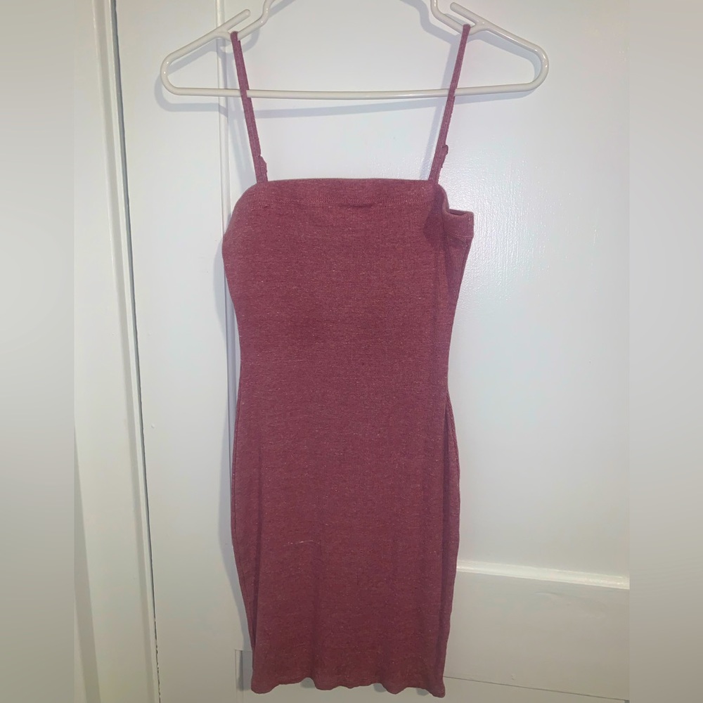 Fitted mauve dress